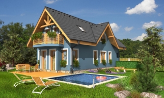 Multi-storey house for a narrow plot.